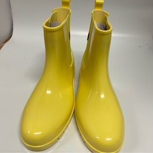 NWT Womens Planone Short Yellow Rain and Outdoor Boots